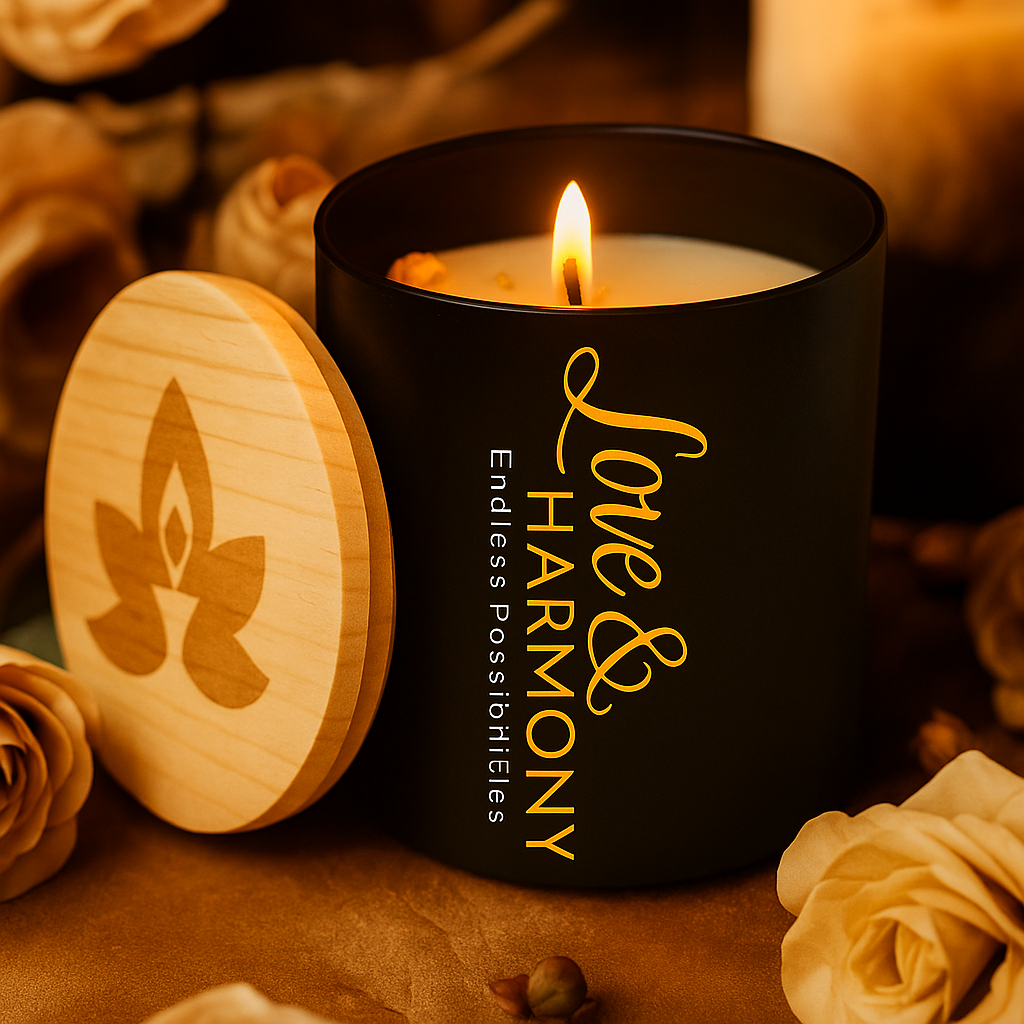Love & Harmony.  Endless Possibilities.  Rose & Oud Wood.