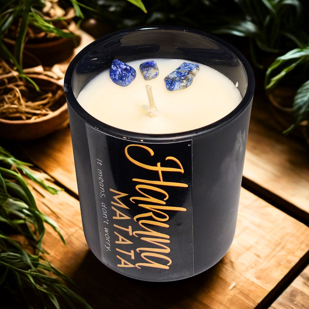 Hakuna Matata.  It means, don't worry.  Vanilla & Patchouli